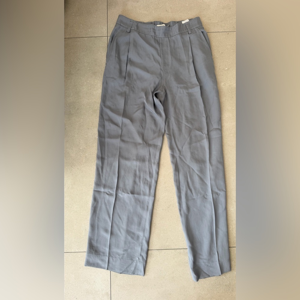 Vince Women’s Light Cool Gray Mid-Rise Pull-On Pant size M